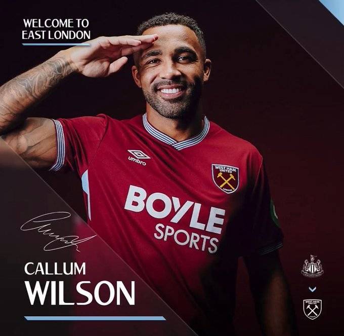 皇冠体育app-官方：西汉姆联免签纽卡斯尔前锋卡勒姆-威尔逊