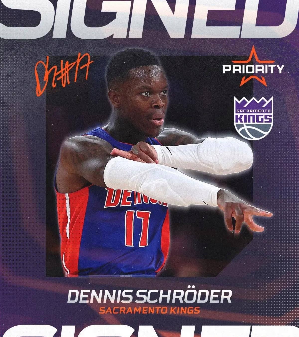 皇冠-官宣！3年4500万！施罗德签约萨克拉门托国王