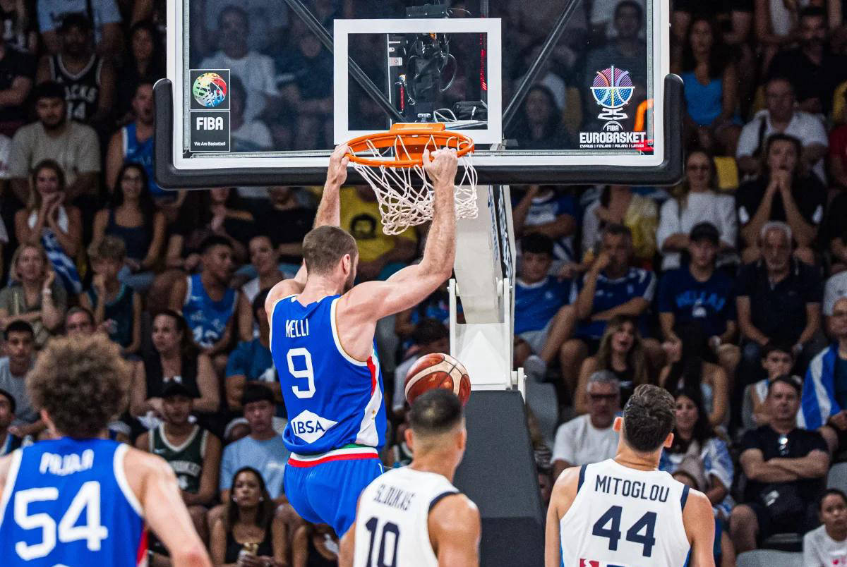 前达拉斯独行侠内线老将尼科洛-梅利闪耀欧锦赛首战